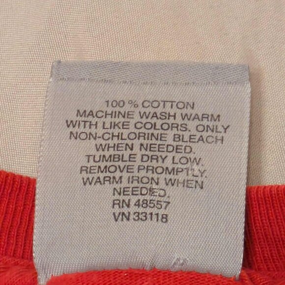 Cheetah Zabaleen Shirt Mens Medium 100% Cotton Red Tee Pullover Top - Picture 7 of 8